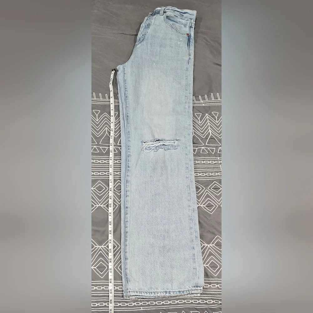 Pistola Cassie Super High Rise Straight Leg Distressed Jeans Size 26 - Picture 3 of 9